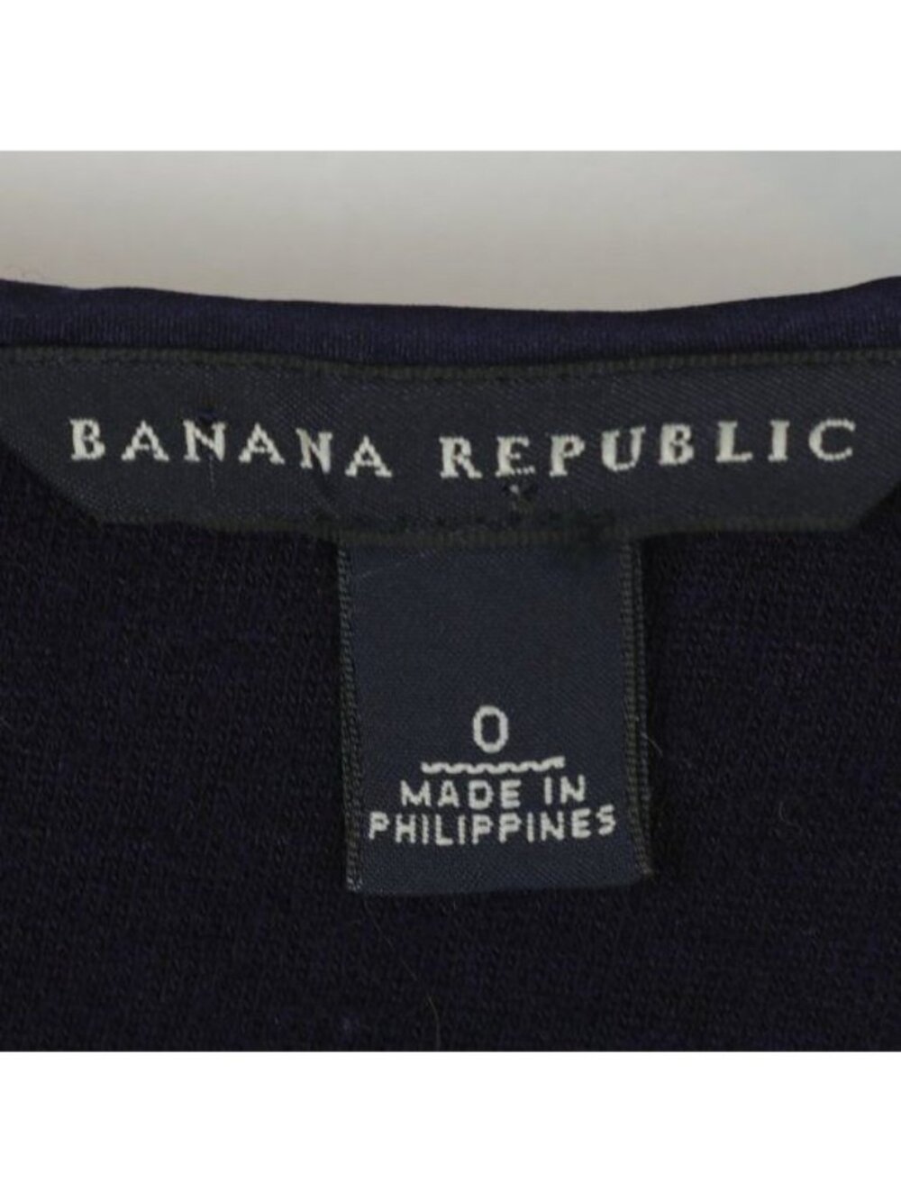 Banana Republic Women's Size 0 Navy Knit Wool Blend Scoop Neck Sheath Dress - Picture 7 of 10